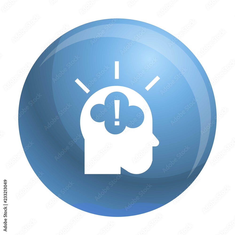 Poster idea brainstorming icon. simple illustration of idea brainstorming vector icon for web design isolat