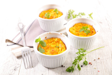 gourmet carrot flan