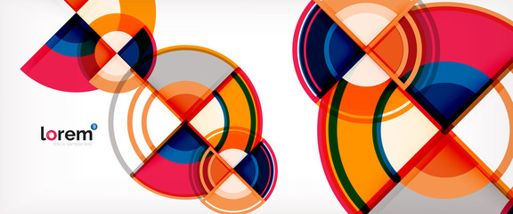 Vector abstract colorful circles background