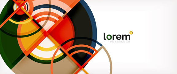 Obraz premium Vector abstract colorful circles background