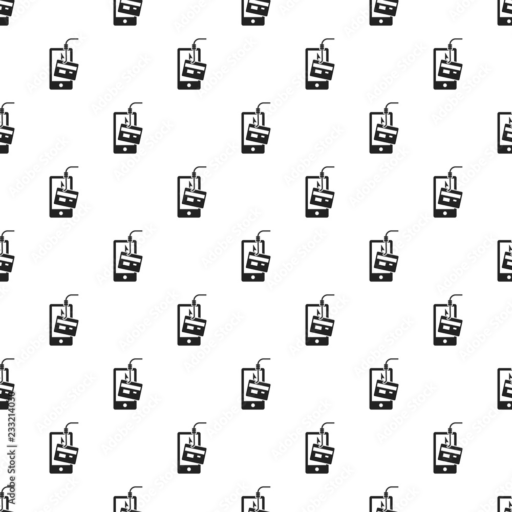 Poster smartphone phishing pattern seamless vector repeat for any web design