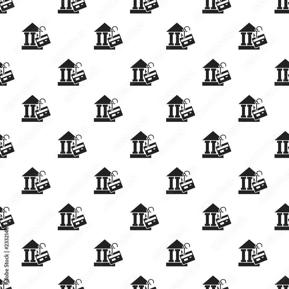 Poster bank phishing pattern seamless vector repeat for any web design