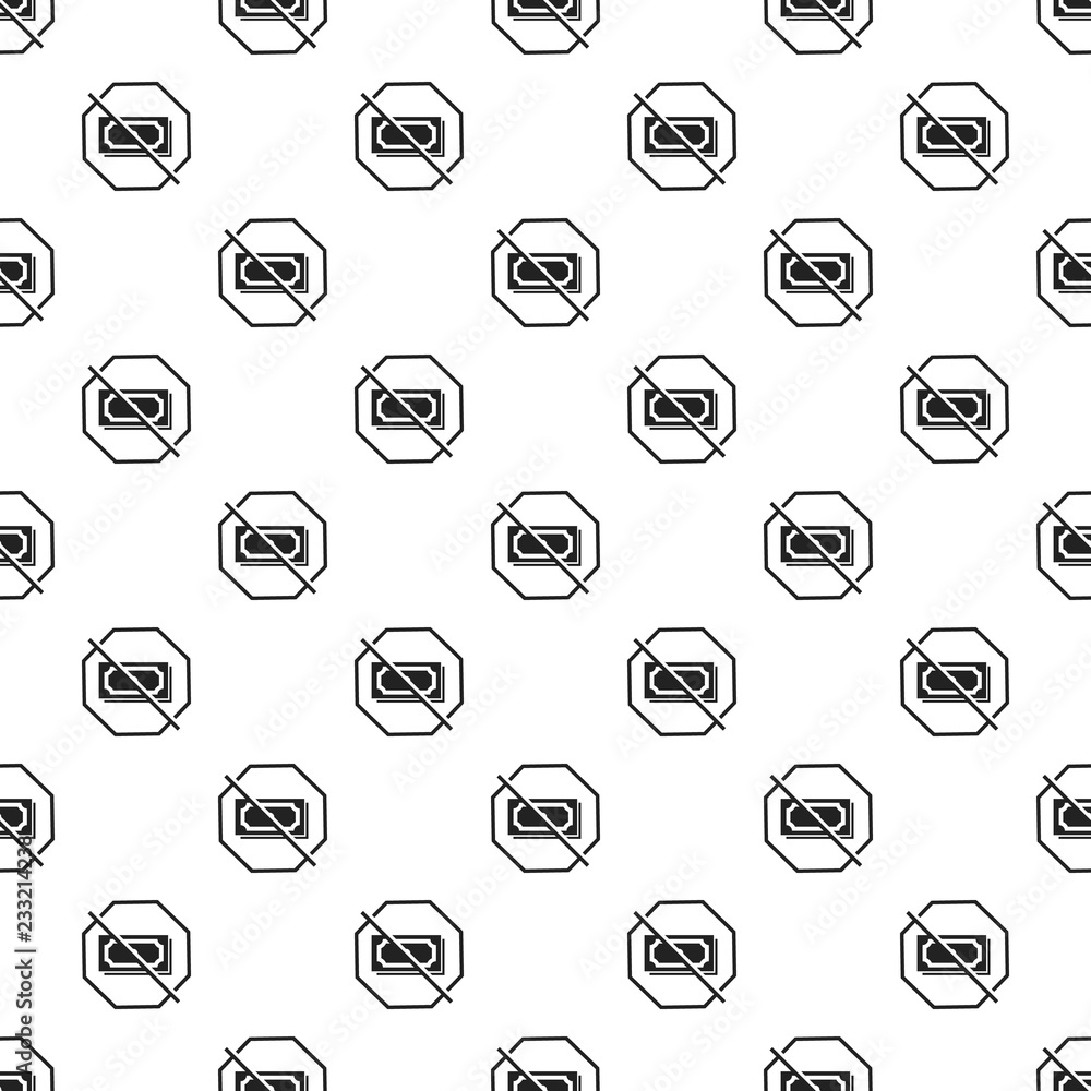 Poster stop bribery money pattern seamless vector repeat for any web design
