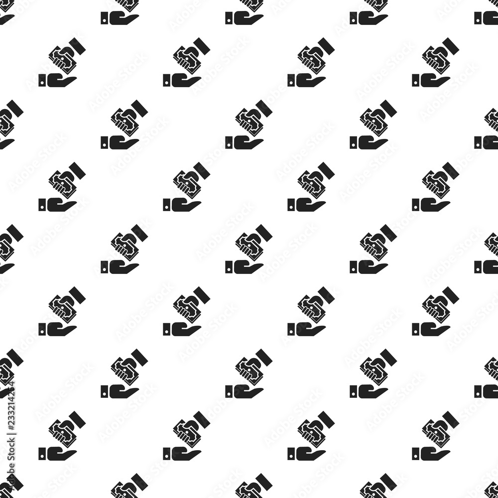 Poster hand give bribery money pattern seamless vector repeat for any web design