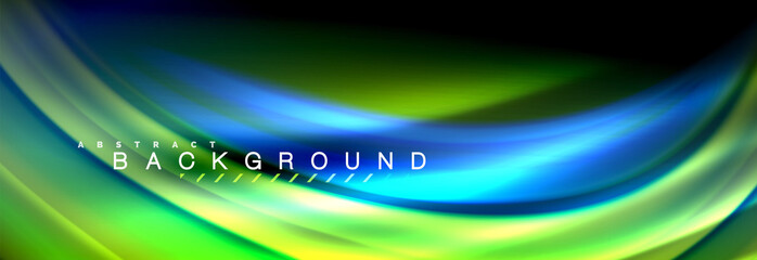 Fluid color wave line background. Trendy abstract layout template for business or technology presentation, internet poster or web brochure cover, wallpaper