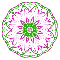 Modern Decorative floral color mandala. round Shapes. illustration.
