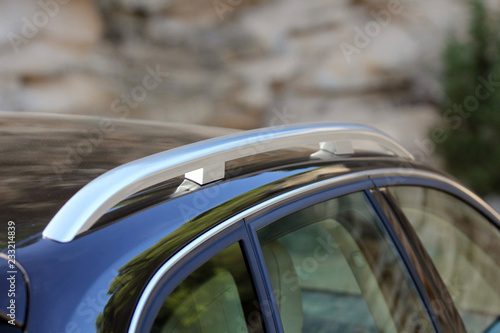 roof rack on the car