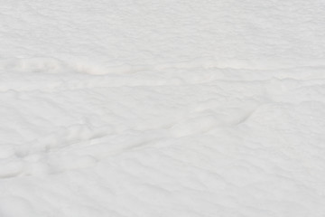 Obraz premium Background made with snow covered road, white background