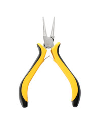 Professional pliers on white background. Electrician's tool