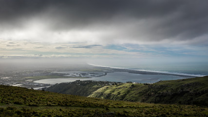 Landschaft Bucht Neuseeland Christchurch