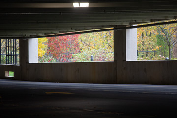 Fototapeta na wymiar empty parkng garage interior