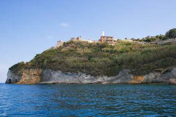 Fototapeta na wymiar Isola di Ponza in Lazio, Italia