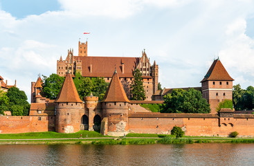 Malbork Castle, UNESCO world heritage in Pomerania, Poland
