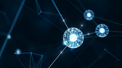 Block chain concept.