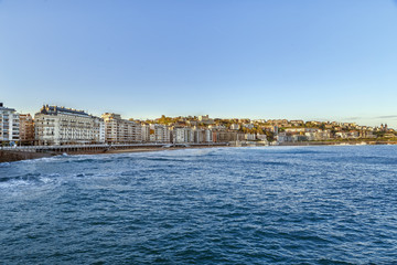 Fototapeta na wymiar View of San Sebastian, Spain