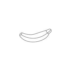 Banana line icon, summer symbol, element. Vector illustration