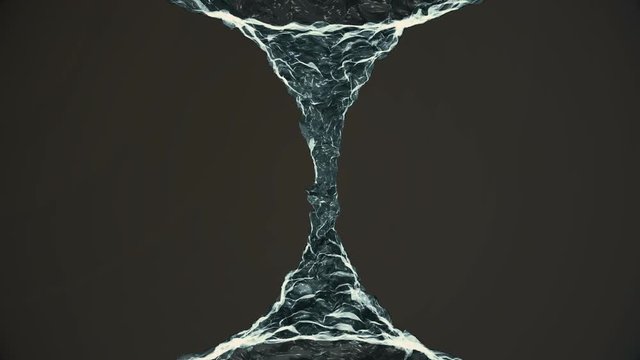 The motion of water in zero gravity. Abstract background
