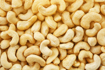 Organic Cashew with no shell on a background