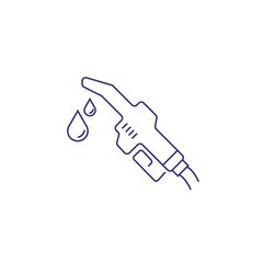 Petrol pump nozzle line icon. Petrol station, gas station, diesel. Fuel concept. Vector illustration can be used for topics like transportation, oil and gas industry, service