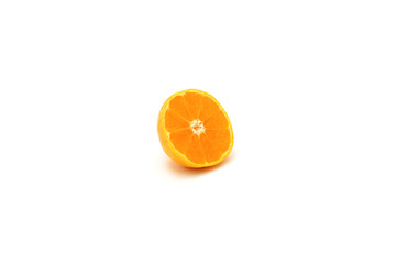 Fruit tangerine isolated on white background