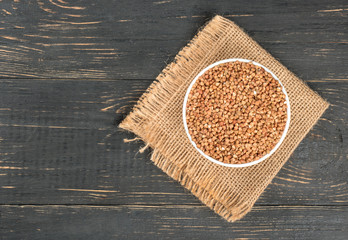 Buckwheat in a bowl