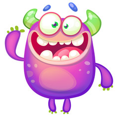 Cute Monster Waving