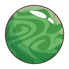 planet cartoon isolated