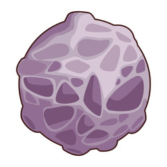 Meteor cartoon isolated