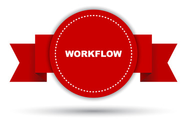 red vector banner workflow