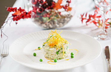 rice with peas