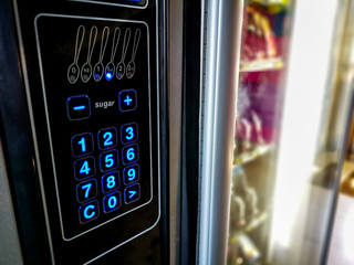 keypad vending machine food and drink corner