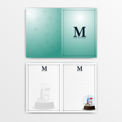 Christmas card. Print-ready template