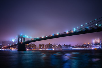 Brooklyn Bridge at dusk