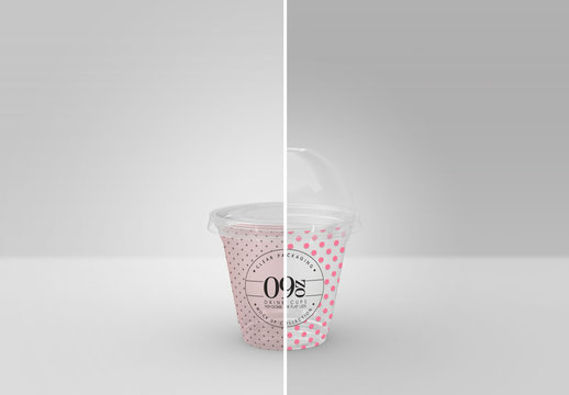 Clear 9oz Cup Mockup
