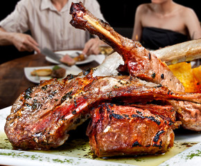 Roasted lamb chop