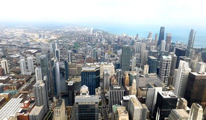 Fototapeta na wymiar View Of Chicago Skyline