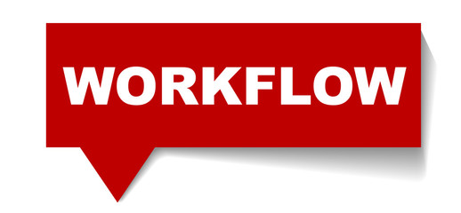 red vector banner workflow