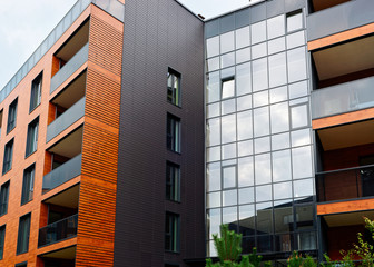 European Modern residential building quarter