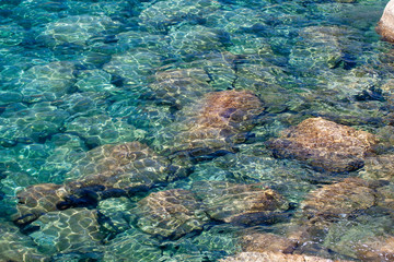 The turquoise sea