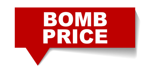 red vector banner bomb price