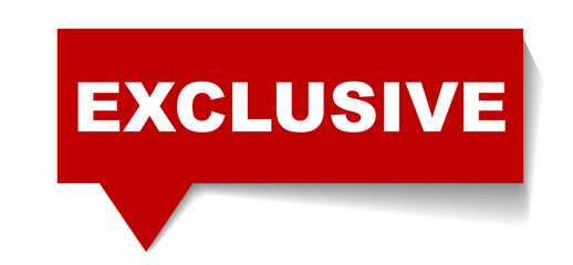 red vector banner exclusive