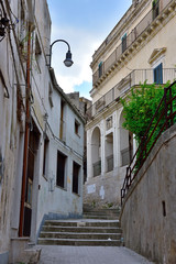 glimpse of historic building in modica Sicily Italy