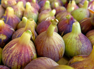 organic fresh figs close up for sale at the local market