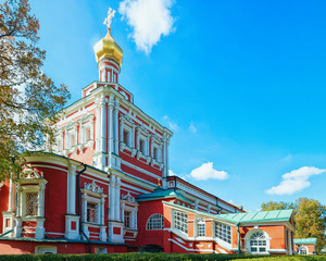 Uspenskaya Church of Novodevichy Convent in Moscow Russia