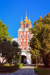 Transfiguration church at Novodevichy Convent in Moscow Russia