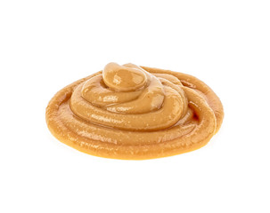 Peanut butter isolated on white background