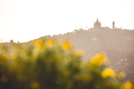 Sagrat Cor Church on Tibidabo in Barcelona