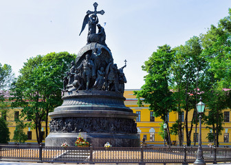 Monument of Millennium of Russia in Veliky Novgorod