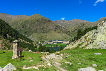 Fototapeta na wymiar Vall de Nuria in the Catalan Pyrenees, Spain.