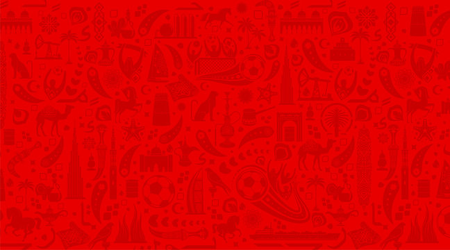 Vector illustration color background United Arab Emirates